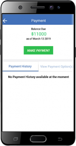 Make payment page on smartphone